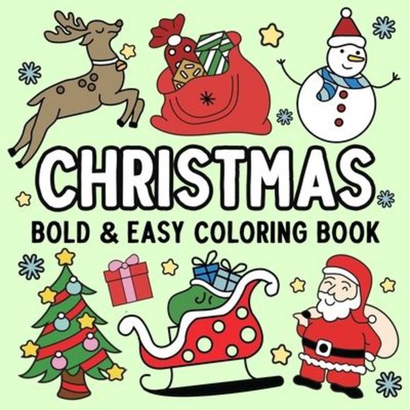 Christmas Bold and Easy Coloring Book -- Hue Coloring - Picture 1 of 1